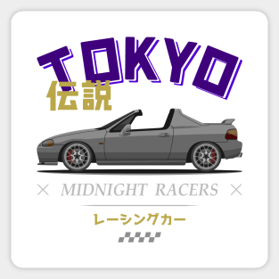 Midnight Racer Silver Del Sol JDM Sticker